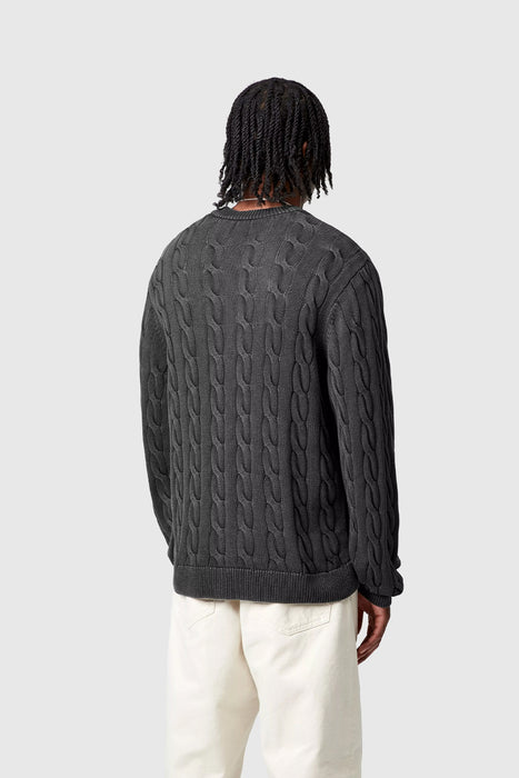 Carter Sweater - Black Garment dyed