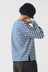 Bold Stripe Cotton Boxy Tee - Delft / Ecru