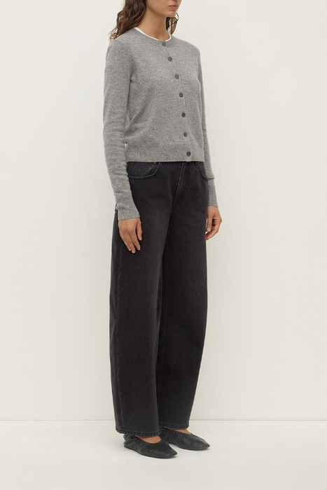 Benny Knit Cardigan - Grey Marle