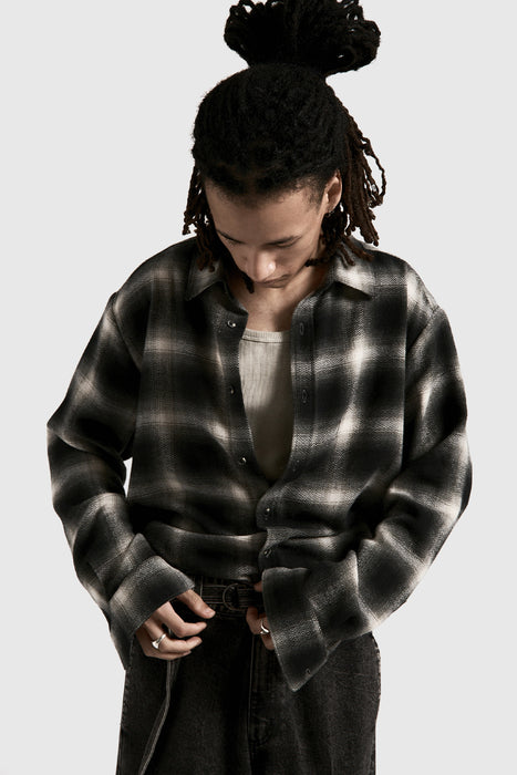 Hold LS Shirt - Black Plaid