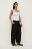 Lola Barrel Pant - Black