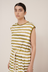 Wave Dress - Brushstroke Stripe
