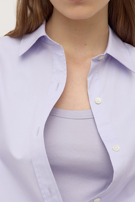 Marigold Poplin Long Sleeve Shirt - Lilac