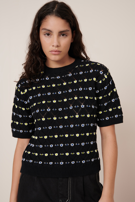 Rhode Top - Daisy Jacquard