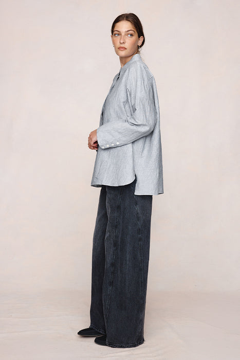 Freddy Shirt - Charcoal Stripe