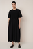 Gathered Dress - Black