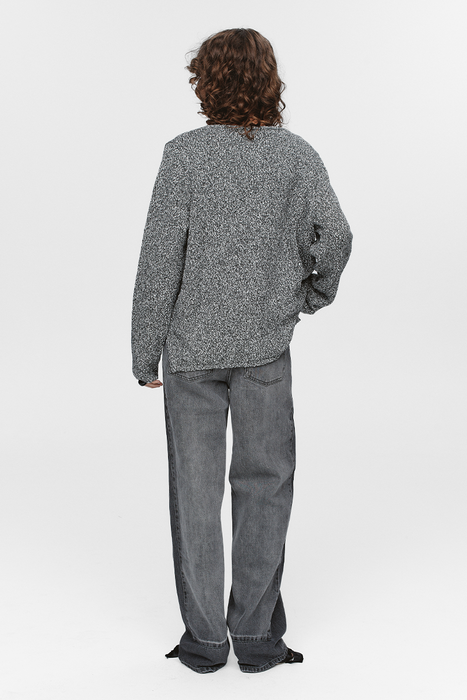 Gabrielle Jumper - Black / Ivory Melange