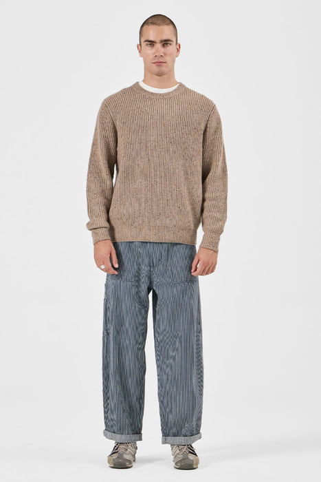 Fishermans Tweed Crew - Linseed