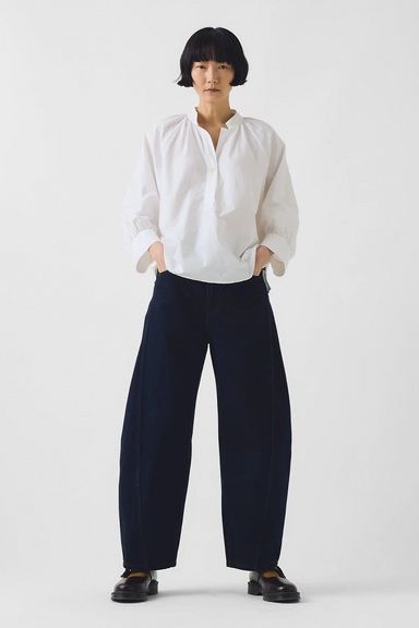 Catrin Cotton Oxford Easy Shirt - White