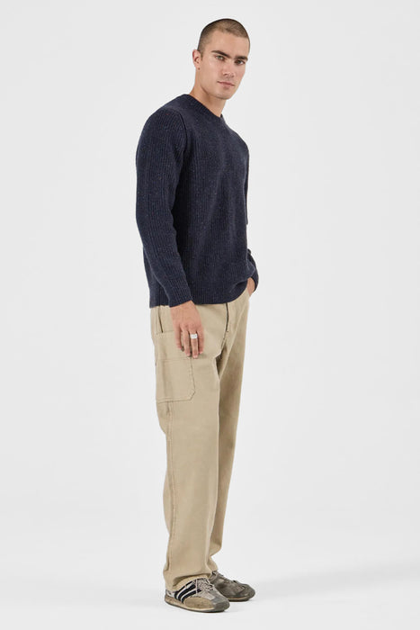 Fishermans Tweed Crew - Dark Navy