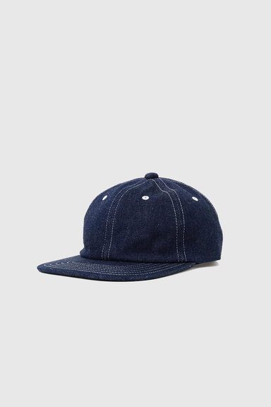 6 Panel Herringbone - Indigo