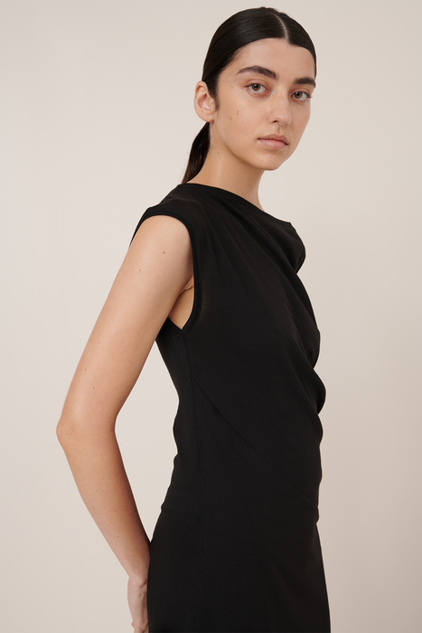 Asymmetric Dress - Black