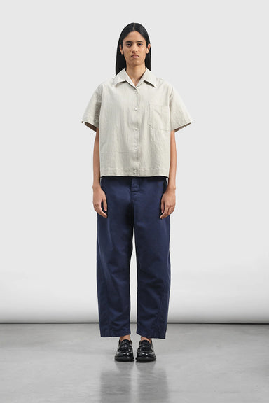 Twisted Seam Trouser - Navy