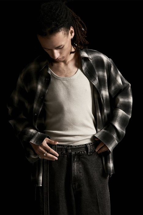 Hold LS Shirt - Black Plaid