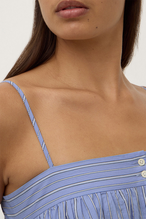 Erina Stripe Maxi Dress - Blue / White Stripe