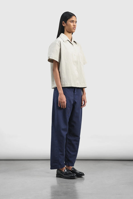 Twisted Seam Trouser - Navy