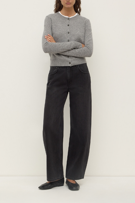 Benny Knit Cardigan - Grey Marle