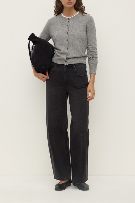 Benny Knit Cardigan - Grey Marle