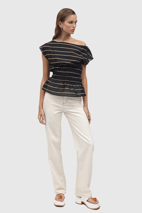 Aida Top - Black Stripe