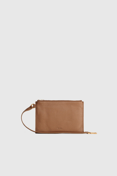 Amy Clutch - Toffee Deer Nappa