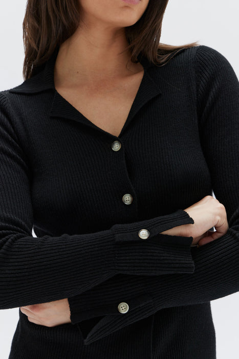 Anala Knit Shirt - Black