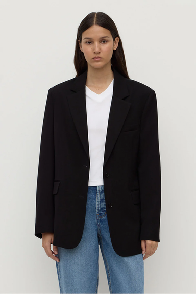 Anika Wool Blazer - Black