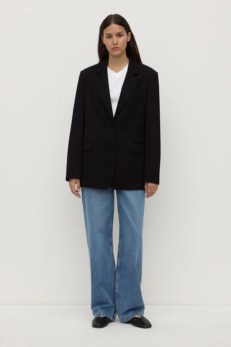 Anika Wool Blazer - Black