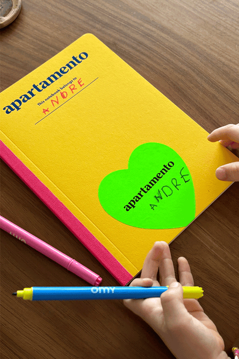 Apartamento Notebook - Yellow / Fuschia