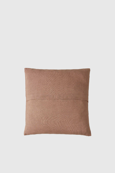 Aria Embroidered Cushion Cover - Dusk / Caramel