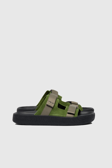 Arpoador Suede - Militar / Kaki / Black