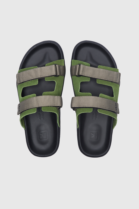 Arpoador Suede - Militar / Kaki / Black