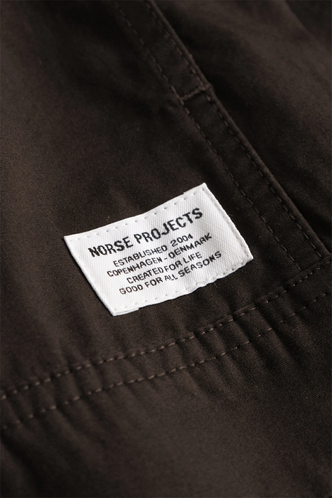 Arresskov Compact Cotton Overshirt - Delicioso Brown