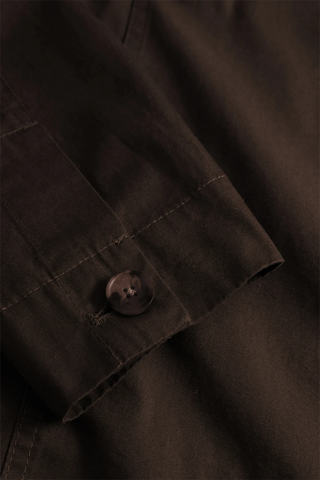 Arresskov Compact Cotton Overshirt - Delicioso Brown