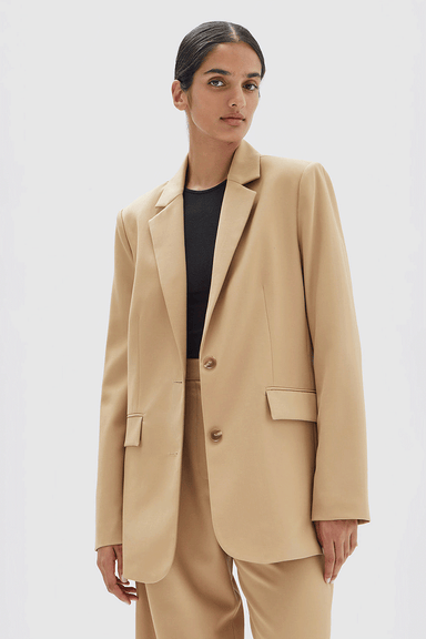 Roberta Wool Jacket - Tan