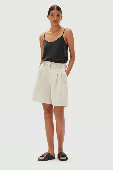 Maeve Linen Shorts - Oat