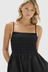 Aubrey Rouched Dress - Black