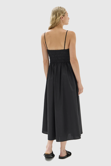 Aubrey Rouched Dress - Black