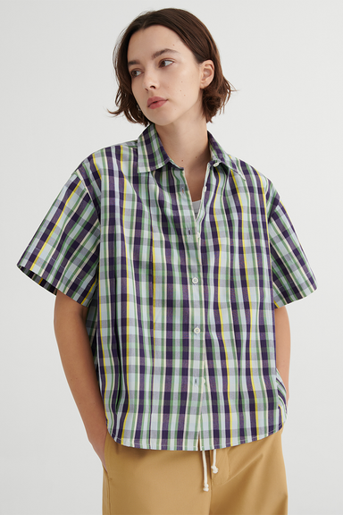 Author Shirt - Violet Check