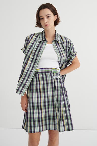 Author Shirt - Violet Check