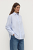 Avoca Stripe Long Sleeve Shirt - Blue / White Stripe