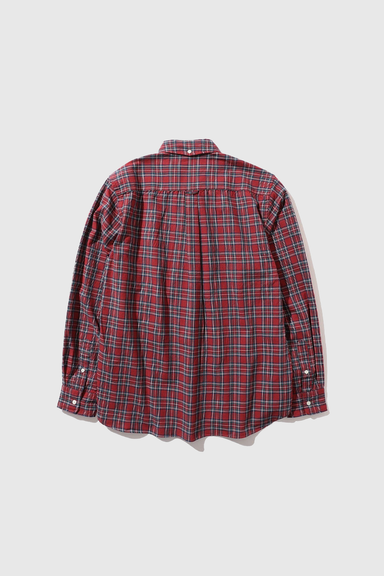 B.D. Indigo Yarn Tartan Check - Indigo Red Check