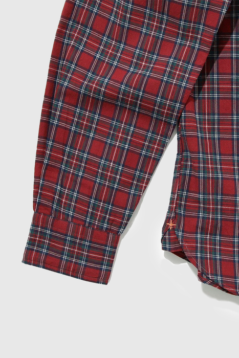 B.D. Indigo Yarn Tartan Check - Indigo Red Check