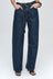 Belted Wide Leg Jean - Classic Blue