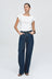 Belted Wide Leg Jean - Classic Blue