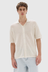 Beck Knit Short Sleeve Shirt - Cream