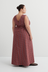 Belle Dress - Maroon Check