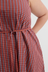 Belle Dress - Maroon Check