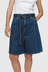 Belted Jean Short - Washed Indigo