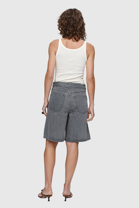 Belted Jean Short - Stone