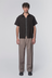 Billy SS Shirt - Black / Tan Stripe